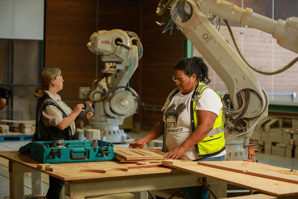 Advanced robotics manufacturing at Circular Factory.